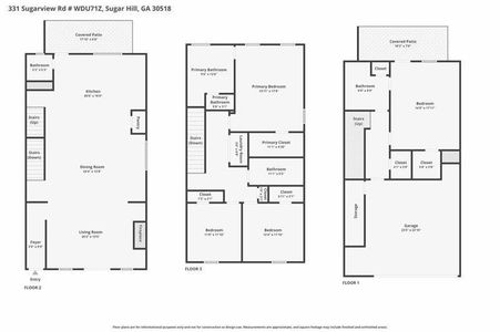 New construction Townhouse house 337 Sugarview Rd, Sugar Hill, GA 30518 plan Homestead - image 4