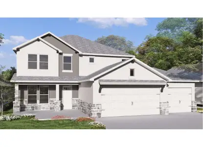 New construction Single-Family house 19104 Ariel Elena Wy, Pflugerville, TX 78660 Bennington 2434 S 3CG- photo 0