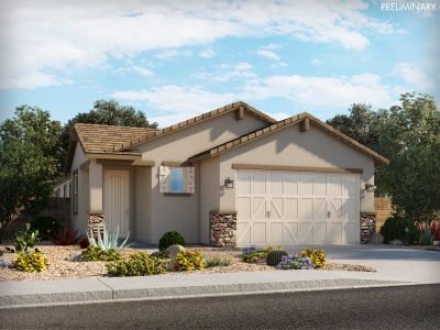 New construction Single-Family house 2665 E Santa Ynez Drive, Casa Grande, AZ 85194 Olive- photo 0