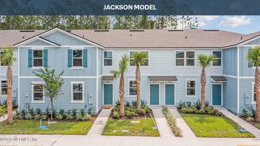 New construction Townhouse house 141 Palmetto Ridge Rd, St. Augustine, FL 32095 plan Jackson - image