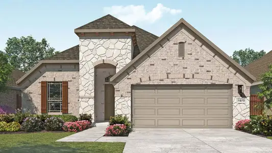 New construction Single-Family house 14309 Duckworth Trce, Manor, TX 78653 plan Palm - image