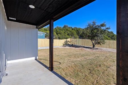 Covered back patio