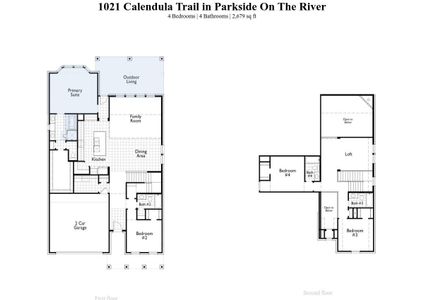 New construction Single-Family house 1021 Calendula Trl, Georgetown, TX 78628 Redford Plan- photo 4 4