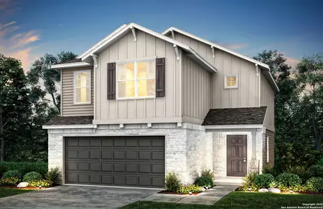 New construction Single-Family house 316 Lazyglade Ln, Seguin, TX 78155 plan Pierce - image