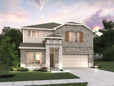 New construction Single-Family house 12835 Lower Peach Wy, Schertz, TX 78154 plan Colton - image