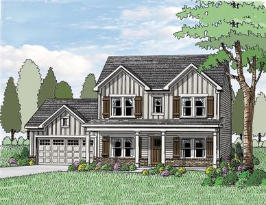 New construction Single-Family house 90 Fairwinds Dr, Covington, GA 30016 plan (GA)The Jackson | Front Entry - image