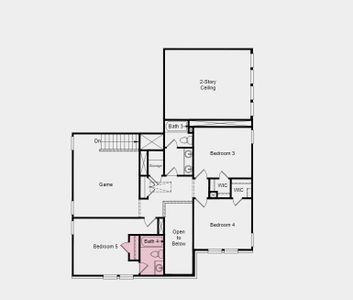 Structural options include: shower mud set at bath 2, bath 4, half bath in lieu of storage, slide in tub at primary bath.