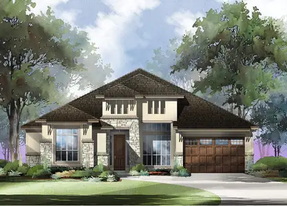 New construction Single-Family house 110 Agua, Bastrop, TX 78602 plan Presidio - image