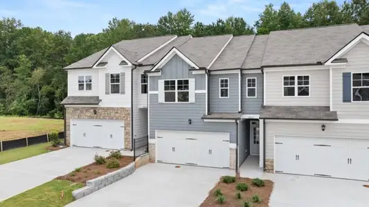 New construction Townhouse house 6653 Parsons St, Flowery Branch, GA 30542 plan Salisbury - image