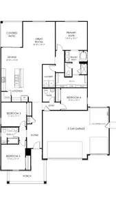 New construction Single-Family house 17638 W College Dr, Goodyear, AZ 85395 plan Arlo - 3 Car Garage Included - image