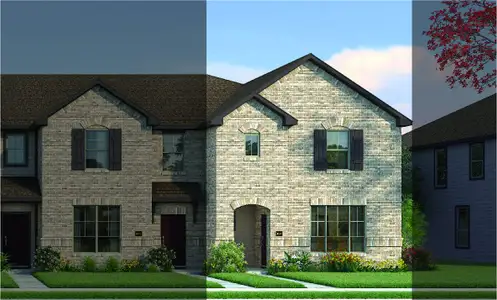 New construction Townhouse house 259 Territory Trl, Fort Worth, TX 76120 plan Bowie 5A5 - image