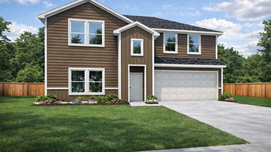 New construction Single-Family house 260 Golden Eagle Blvd, New Waverly, TX 77358 plan Perry - image