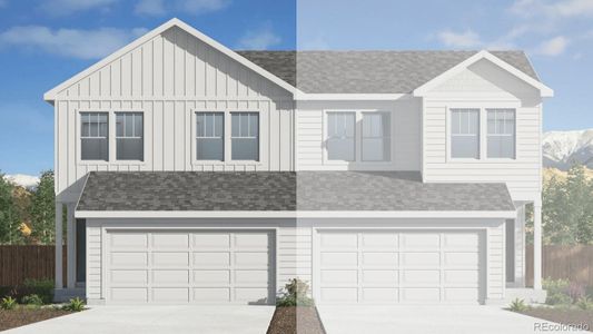 New construction Duplex house 3663 Evelyn Ln, Colorado Springs, CO 80907 plan COTTONWOOD - image
