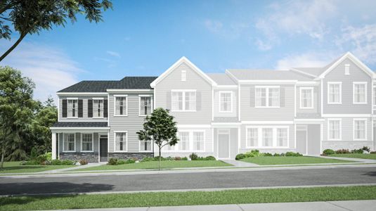 New construction Townhouse house 1003 Shiny Pearl Wy, Durham, NC 27703 plan Dylan - image