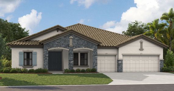 New construction Single-Family house 14816 Rider Pass Dr, Lithia, FL 33547 plan Cedar Key I - image