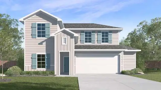 New construction Single-Family house 276 Balmorehea St, Kyle, TX 78640 plan The Mitchell - image