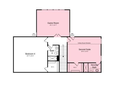 Structural options added include: 3 car garage, sunroom, study, bay window in Owner's Suite, walk-in shower at first floor bath, Game Room with 2 bedrooms upstairs.