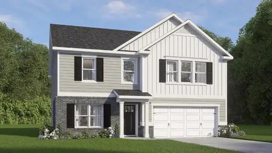 New construction Single-Family house 429 Thistle Meadow Ln, Aberdeen, NC 28315 plan HANOVER - image