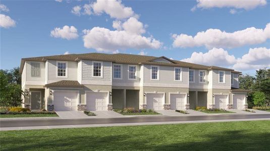 New construction Townhouse house 10114 Honey Hammock Way, San Antonio, FL 33576 Hampton- photo 0