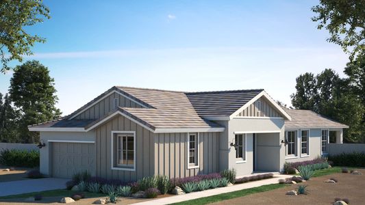 Farmhouse Elevation| Celadon | Greenpointe at Eastmark | New homes in Mesa, Arizona | Landsea Homes