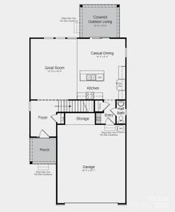 Structural options added include: drop zone and covered outdoor living.