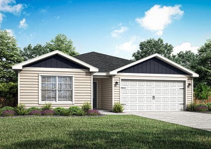 The Palm by LGI Homes with front yard landscaping