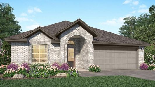 New construction Single-Family house 22616 Hackberry Leaf Drive, New Caney, TX 77357 Lantana II- photo 0