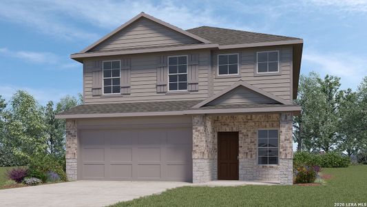 New construction Single-Family house 1521 Agave Cellar, New Braunfels, TX 78130 plan The Madison - image