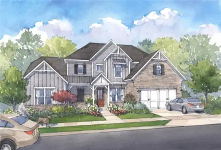 New construction Single-Family house 671 Crest Line Trl, Powder Springs, GA 30127 - image