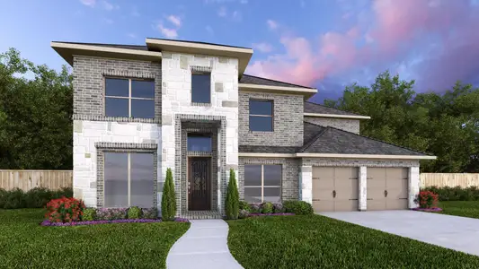 New construction Single-Family house 456 Soaring Sparrow Trl, Katy, TX 77493 plan 3546W - image