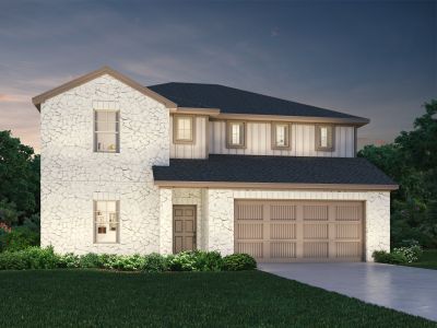 New construction Single-Family house 201 Skyview Farm Ln, Liberty Hill, TX 78642 plan The Kessler (C454) - image