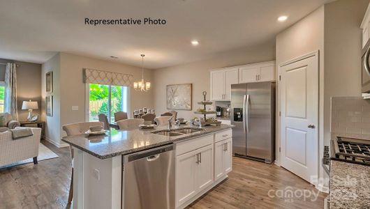 Home will have single kitchen sink with arbor faucet and sleek led disc lighting