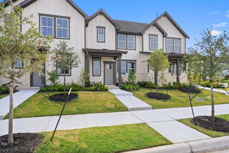 New construction Townhouse house 2604 Caleb Asher Lp, Round Rock, TX 78665 The Wicklow- photo 0