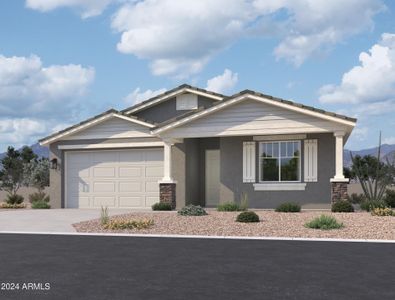 New construction Single-Family house 7617 W Smoketree Drive, Peoria, AZ 85383 Larkspur Homeplan- photo 0