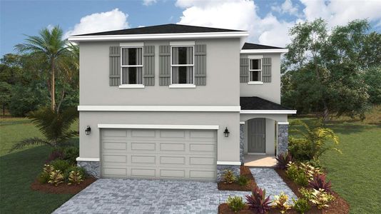 New construction Single-Family house 1822 Hammock Trace Dr, Parrish, FL 34219 plan Elston - image