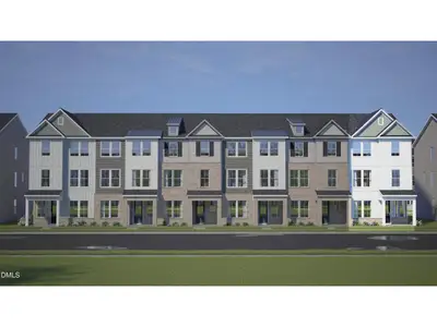 New construction Townhouse house 141 Broadway St, Knightdale, NC 27545 plan The Mitchell Exterior - image
