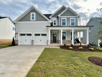 New construction Single-Family house 656 Craftsman Ridge Trail, Knightdale, NC 27545 The Hickory II E- photo 0