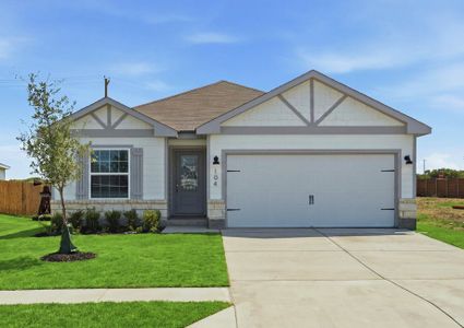 New construction Single-Family house 101 W Luna Blue Ln, Jarrell, TX 76537 plan Frio - image