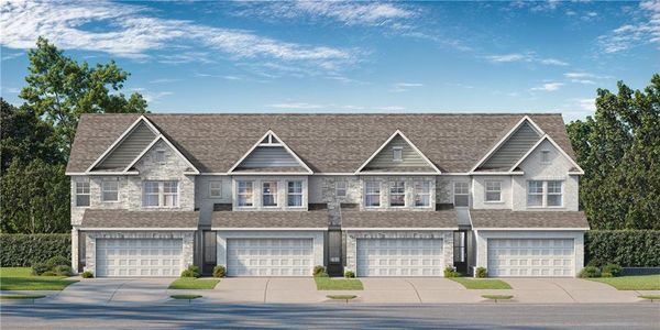 New construction Townhouse house 72 Shoal Creek Ct, Winder, GA 30680 plan The Marion C - image
