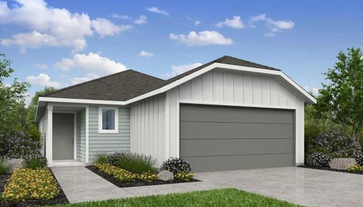New construction Single-Family house 14130 Edna Maxine Walk, Del Valle, TX 78617 plan Eagle - image