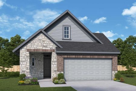 New construction Single-Family house 16343 Rock Hollow Bend Ln, Hockley, TX 77447 The Woodlee- photo 0