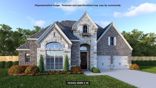 New construction Single-Family house 11831 Bush Tail Court, Mont Belvieu, TX 77523 3206W- photo 0