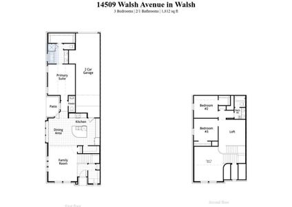 New construction Townhouse house 14509 Walsh Ave, Aledo, TX 76008 Bolton Plan- photo 2 2