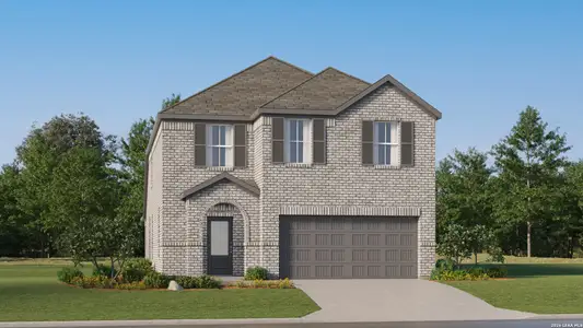 New construction Single-Family house 8719 Boden Gln, San Antonio, TX 78252 plan Santo - image