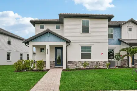 New construction Townhouse house 17724 Broadleaf Lp, Venice, FL 34293 plan Palm - image