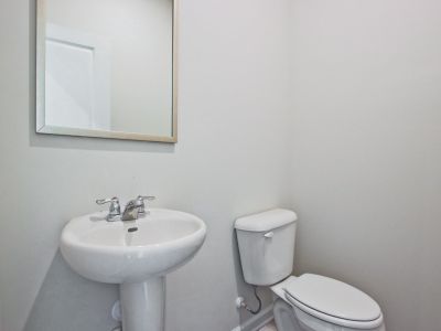 Secondary bathroom in the Carmine floorplan at a Meritage Homes community in Atlanta, GA.