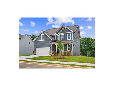 New construction Single-Family house 654 Grand Wehunt Dr, Hoschton, GA 30548 The Hickory B - Unfinished Bas- photo 0