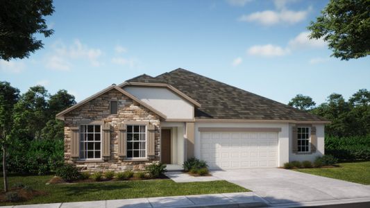 New construction Single-Family house 12218 Chastain Street, Spring Hill, FL 34609 The Huntington- photo 0