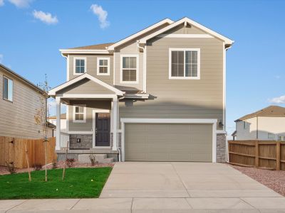 New construction Single-Family house 11388 Saugeye St, Colorado Springs, CO 80925 plan The Red Rock - image