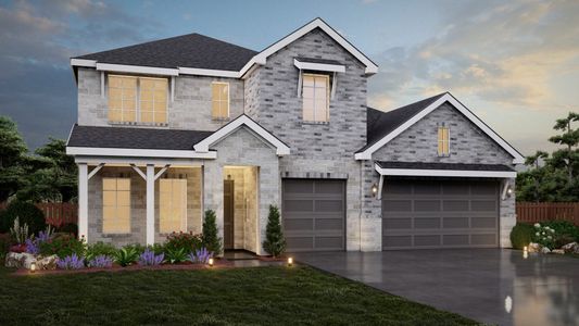 New construction Single-Family house 1607 Barlett Sq, New Braunfels, TX 78130 plan Chisos Mountain View - image